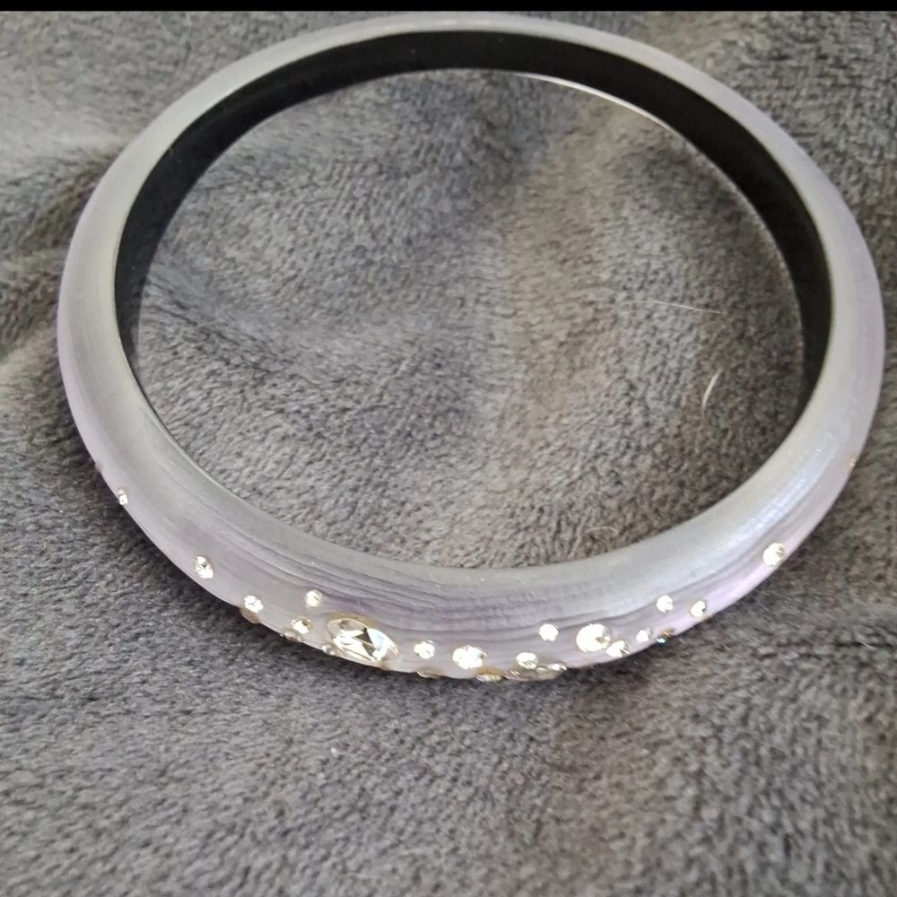 Alexis Bittar Purple Crystal Bangle - Picture 3 of 4